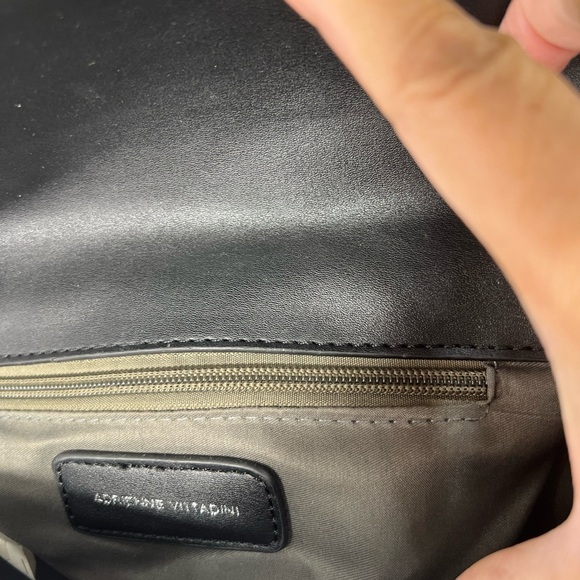Adrienne Vittadini Black Crossbody Bag with Silver Accents - Picture 10 of 11